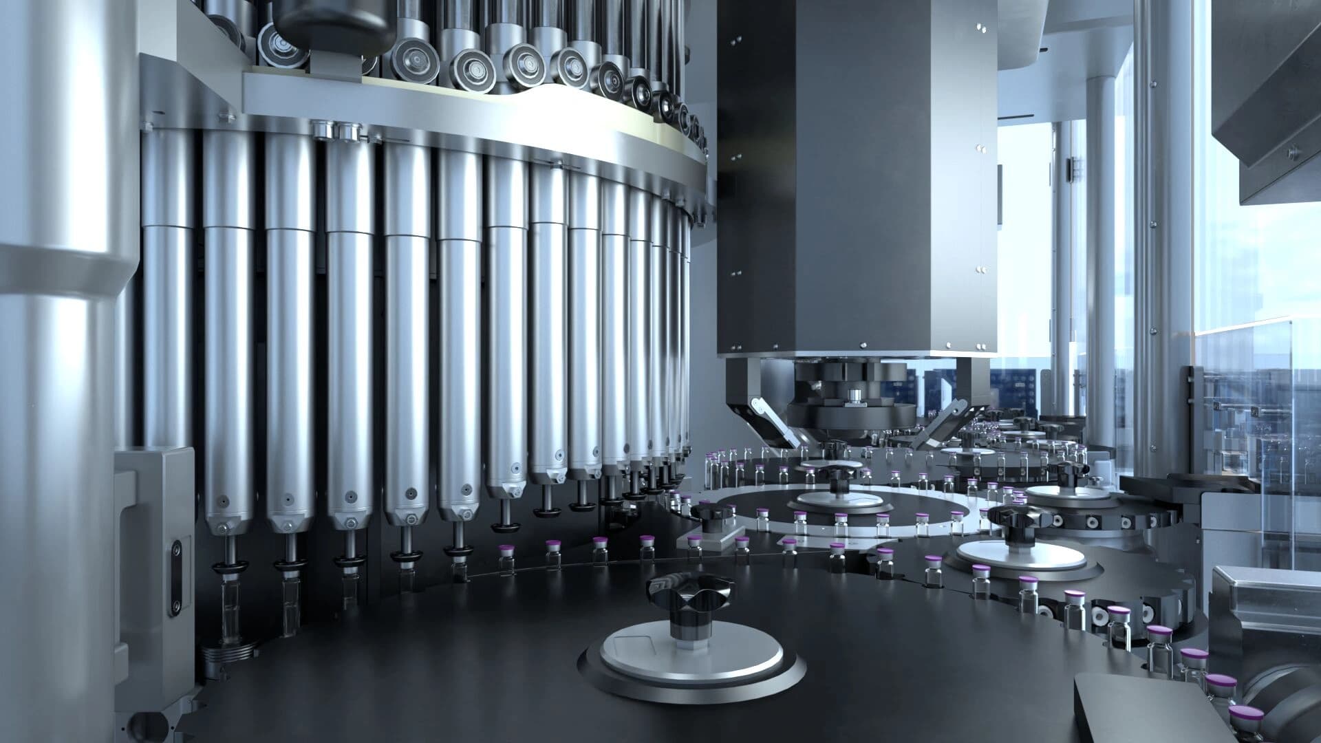 Picture of a large scale inspection machine. 