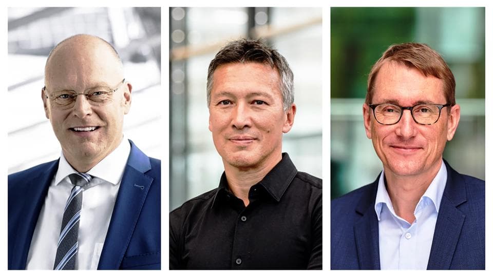 Newly appointed to the Supervisory Board of Körber AG (from left): Thomas Böck, Dirk Hoke and Dr. Thomas Paulsen.