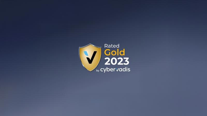 Gold rating 2023 by CyberVadis