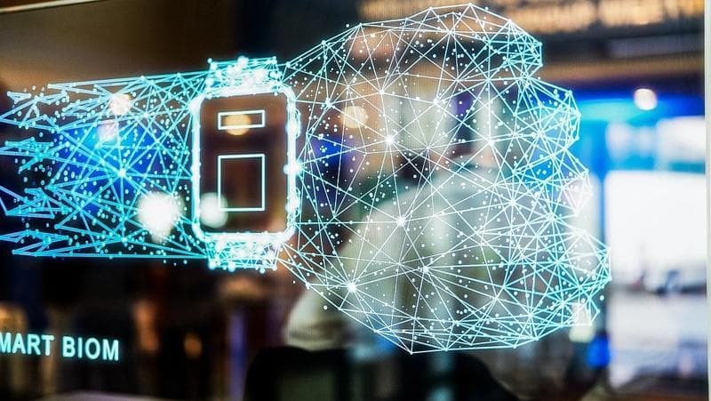 A futuristic mobile phone showcasing advanced technology and intelligent data management for enhanced efficiency.