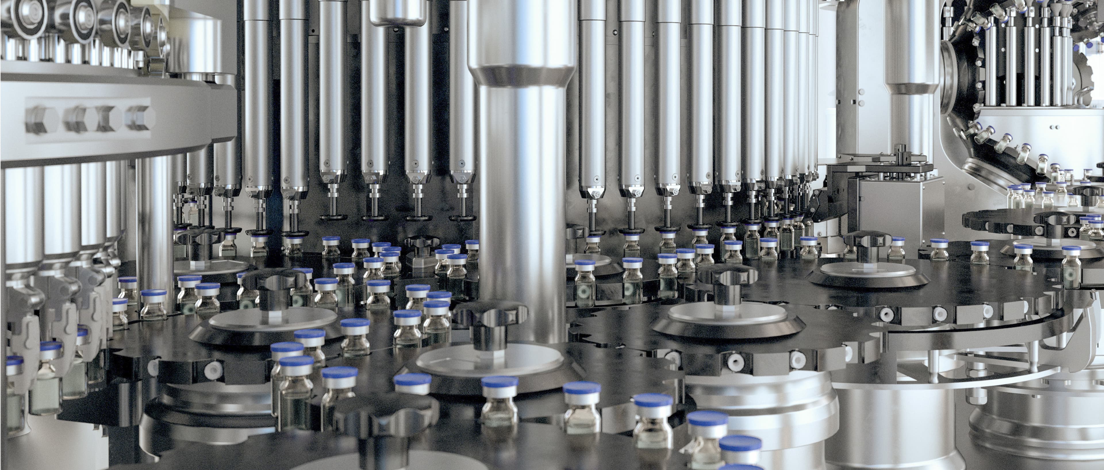 Close-up shot of a switch 350-carousel with OSD vials