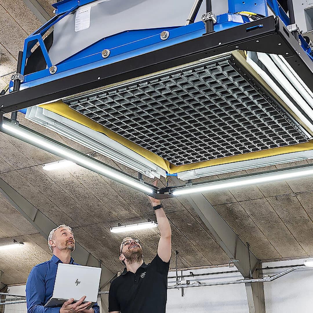 Photo of the layer picker machine