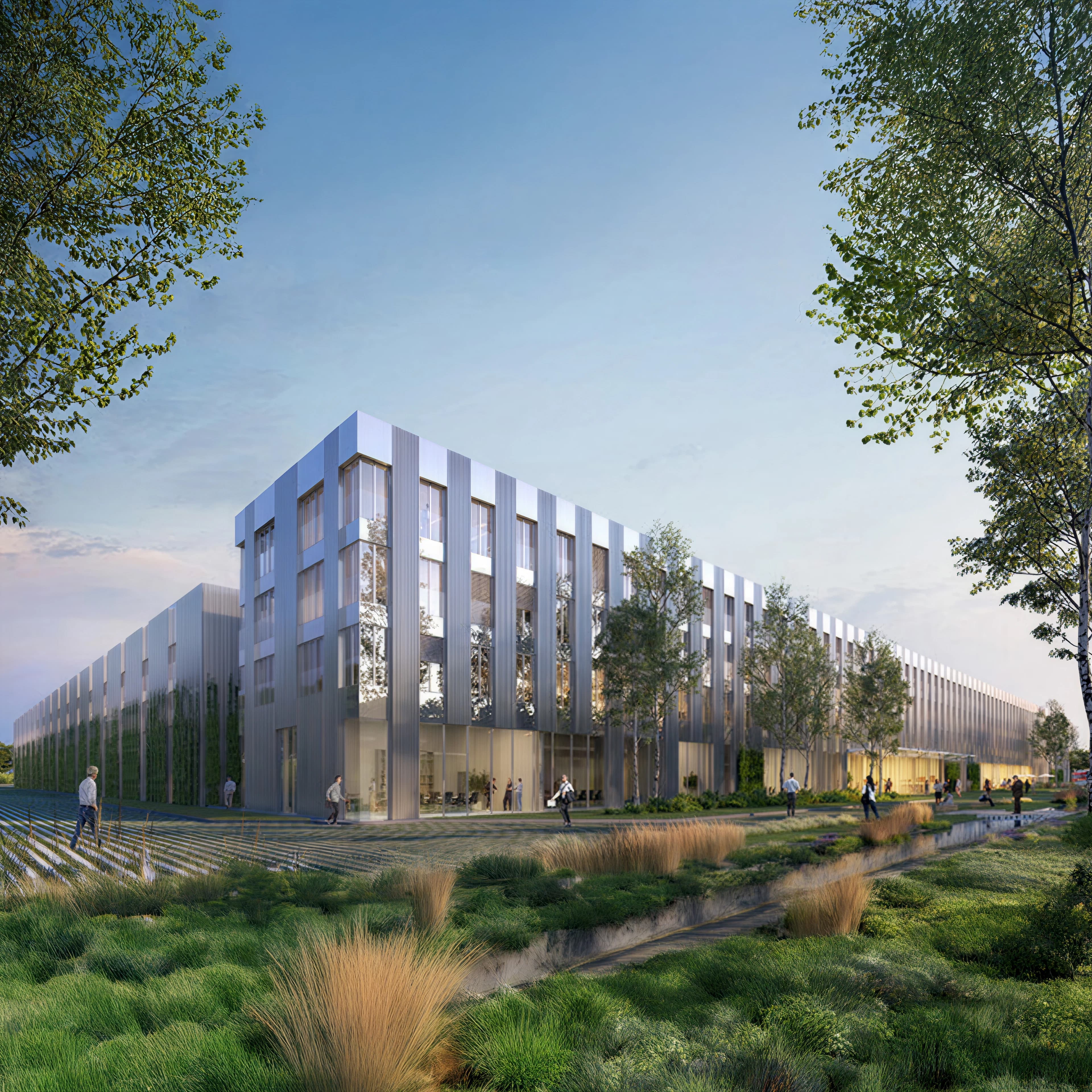 Computer assisted design of the exterior of the new Körber center for innovation