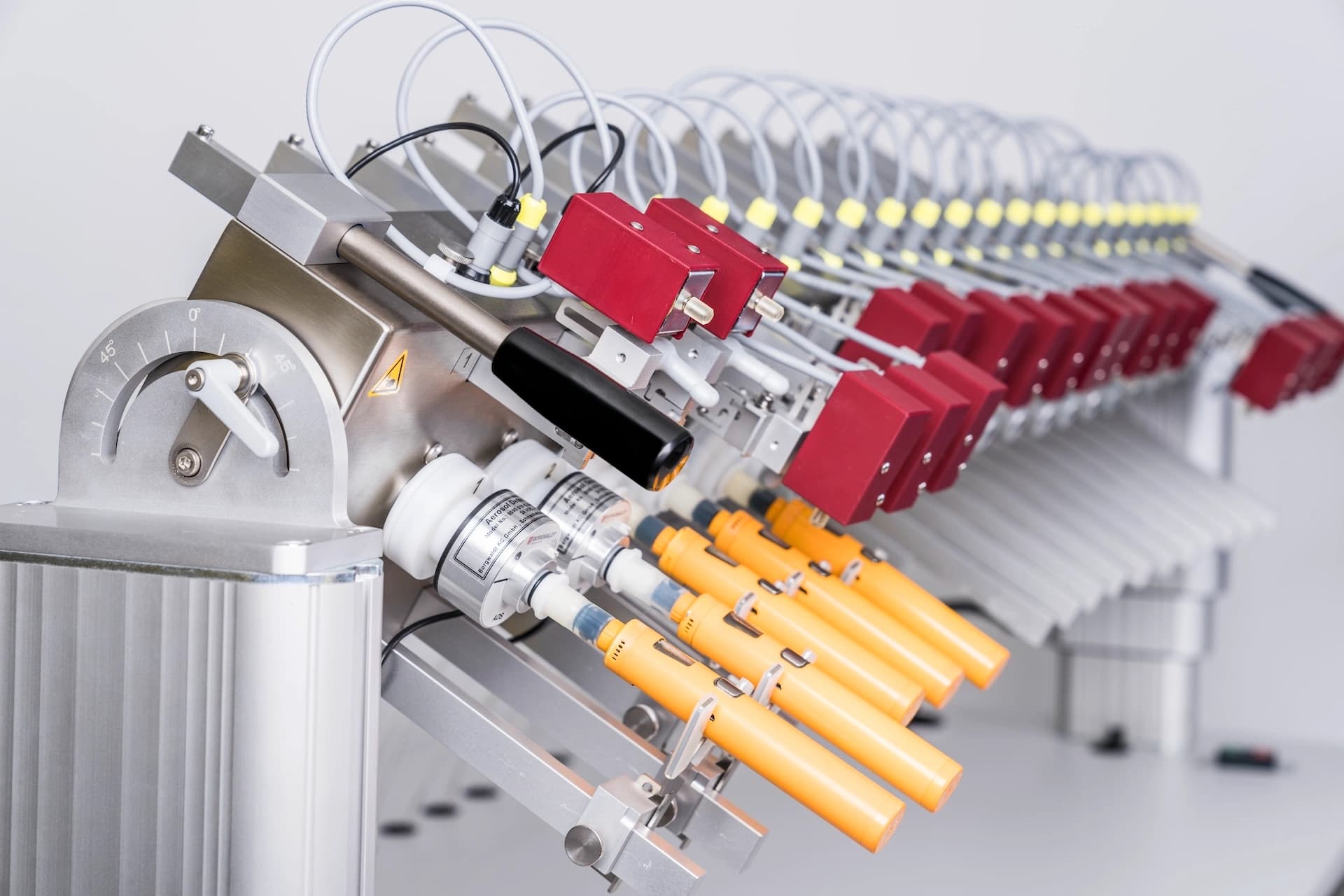 close up of a vaping analysis machine
