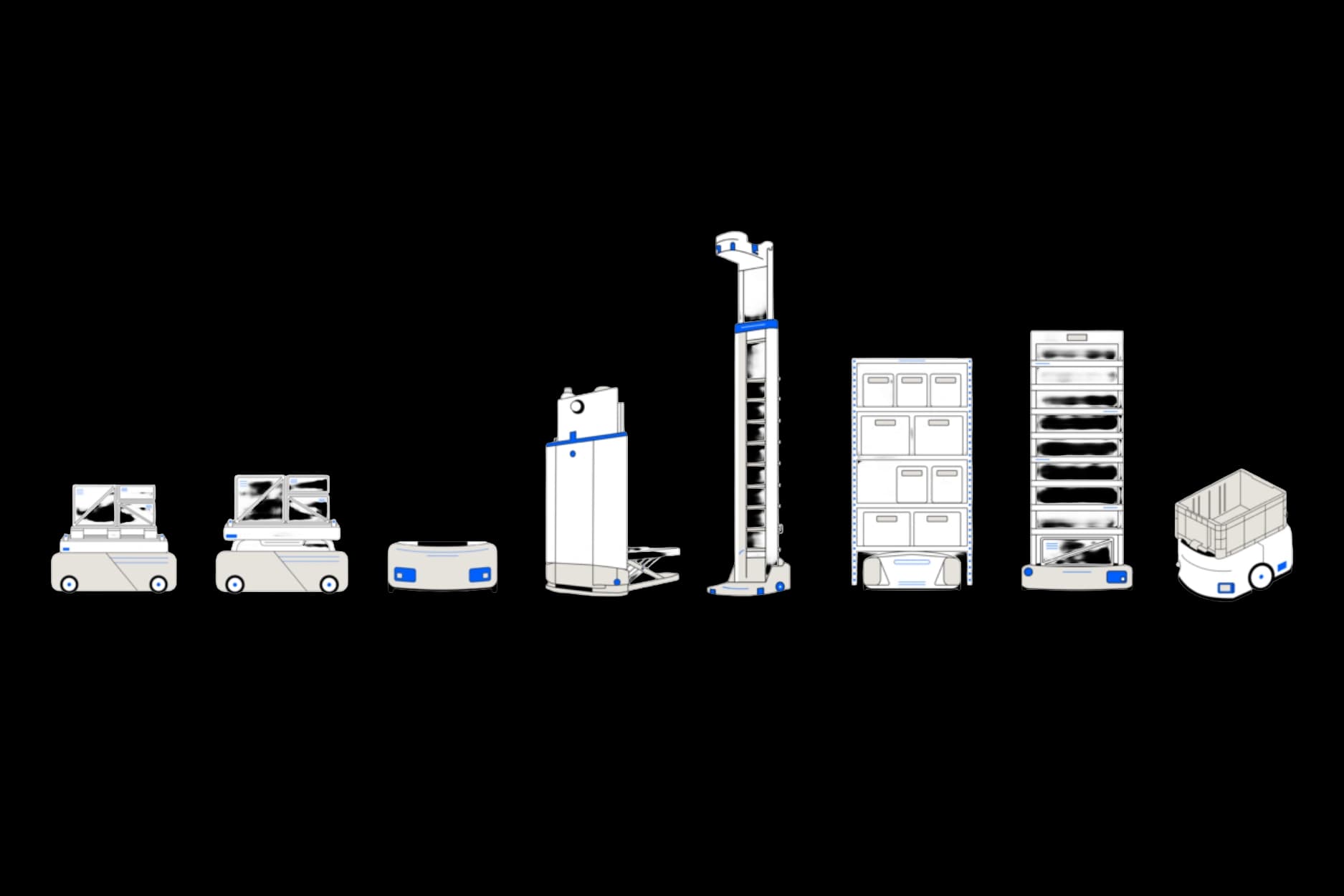 goods to person 3d illustration