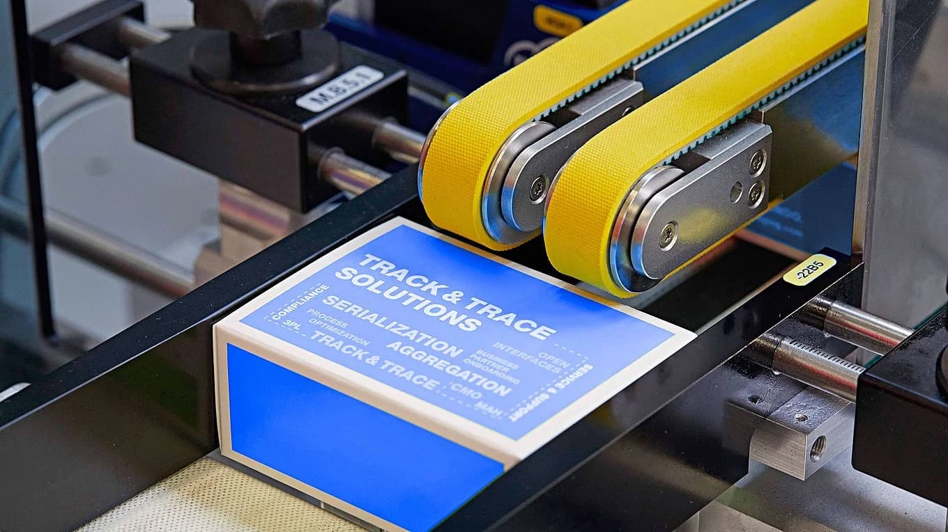 a pharma packaging in a machine
