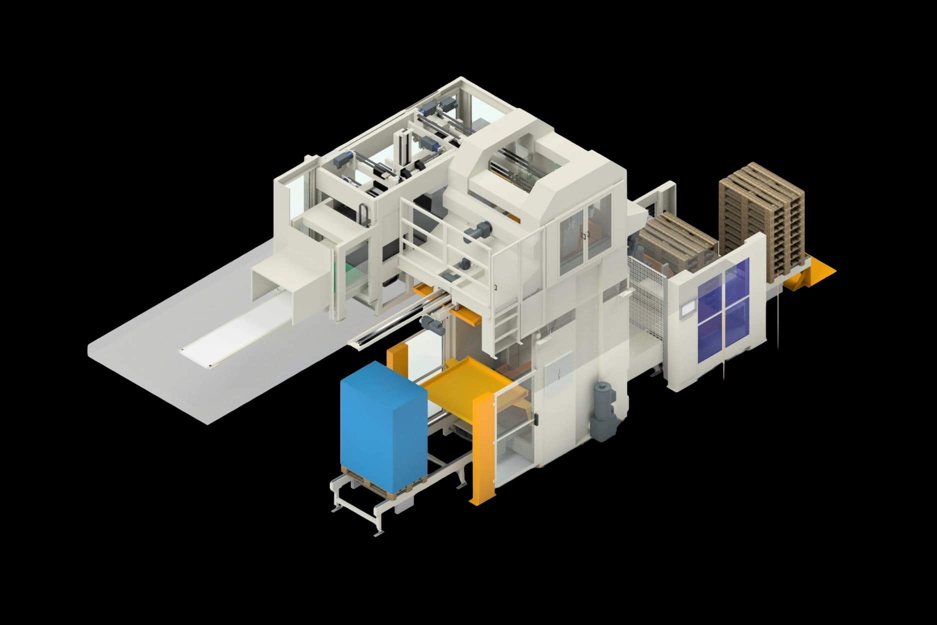 PA08 layer palletizer 3D illustration