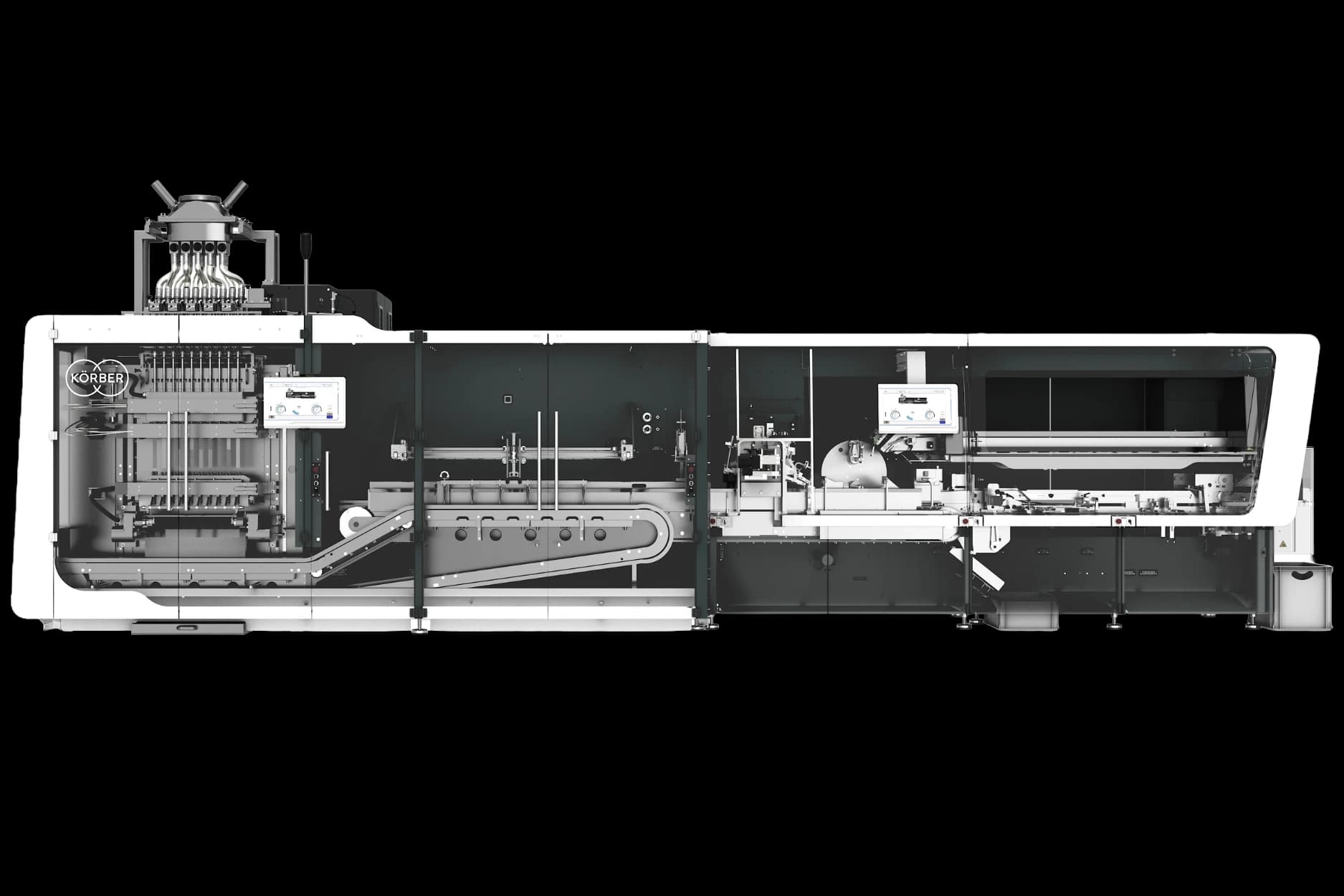 front view of SPE6 stickpack packaging machine