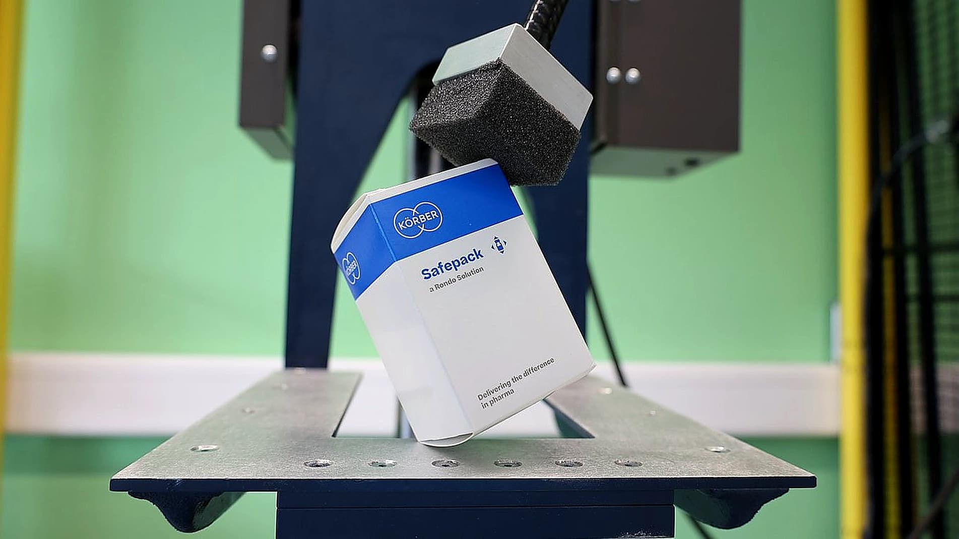 Closeup of a pharma package.