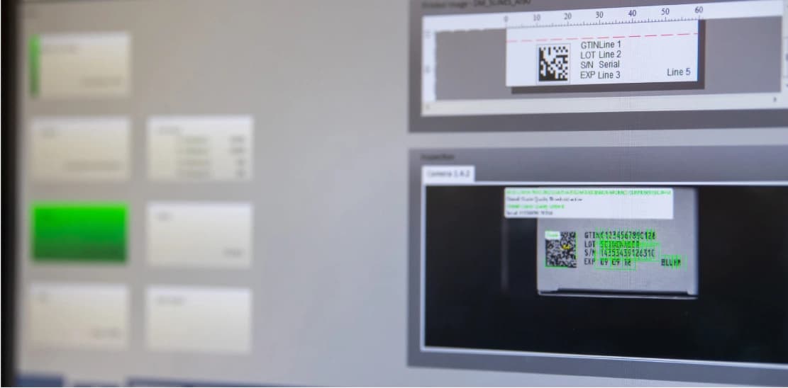 A computer screen displaying two screens side by side, emphasizing a production environment.