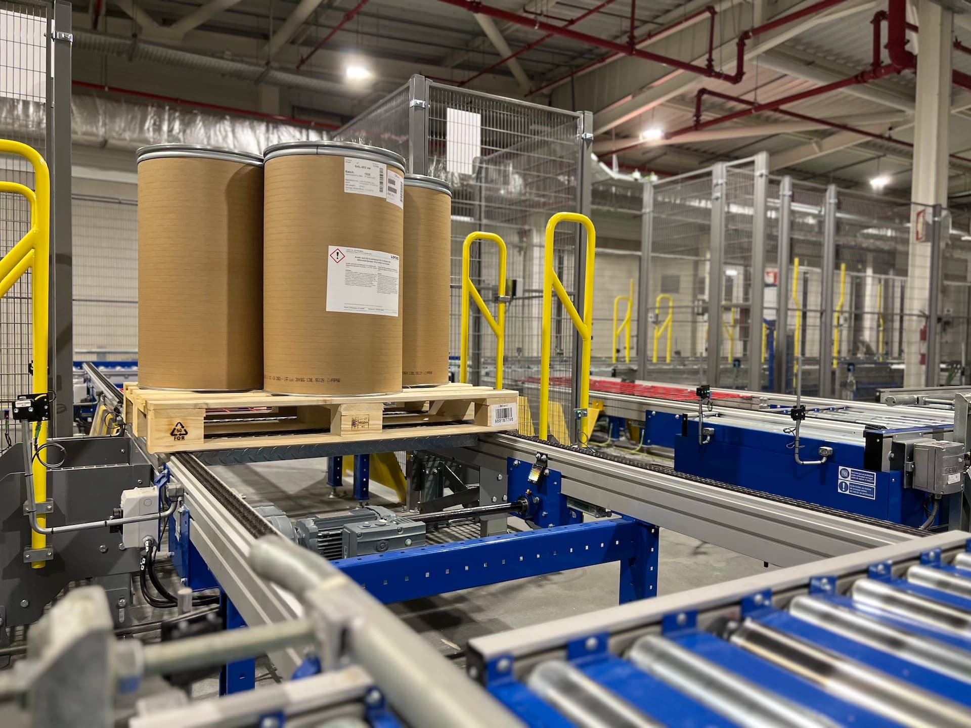 a view of the inside of Bial's warehouse