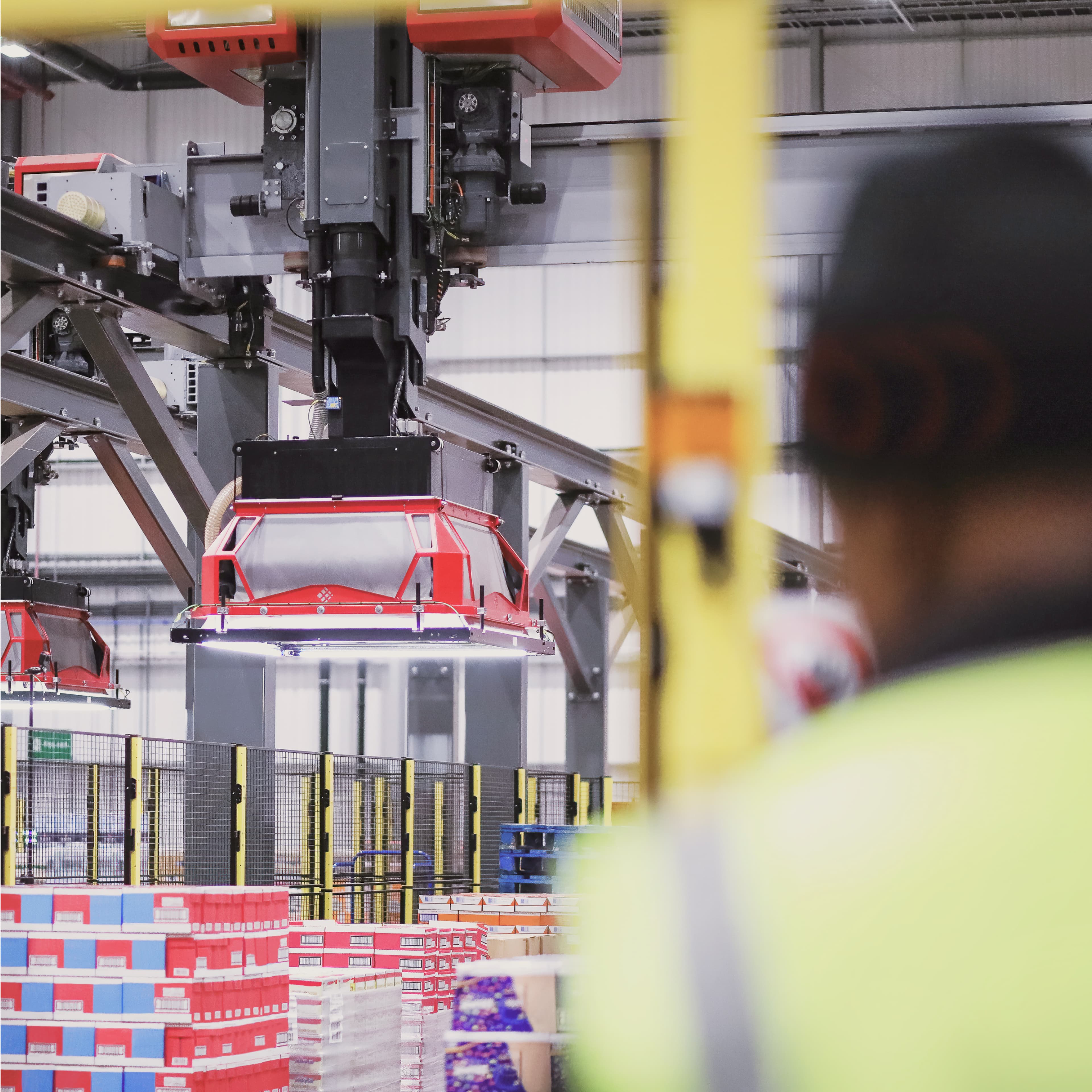 Layer picker with person in foreground